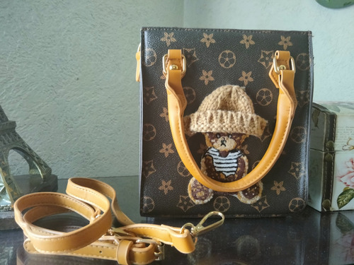 Bolsa Dama Con Osito, Bandolera. 