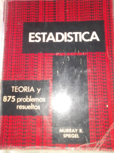 Libro Estadística De Schaum