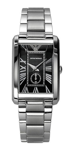 Reloj Emporio Armani Para Mujer (ar1638) Dial Negro Acero