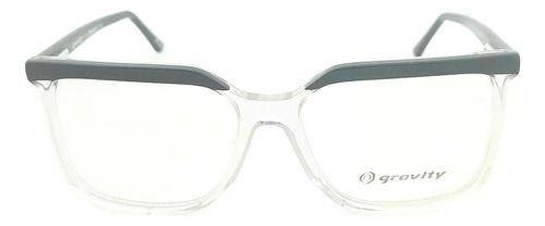 Anteojos Lentes Gravity Joss Receta Acetato Flex Armazon Negro-transparente