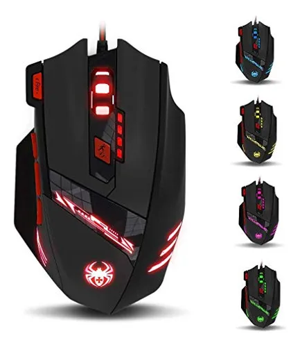 Mouse Para Juegos Zelotes T90 De 9200 Dpi, 8 Botones Program