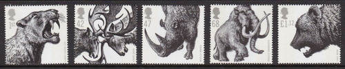 2006 Animales Edad Hielo- Gran Bretaña (sellos) Mint