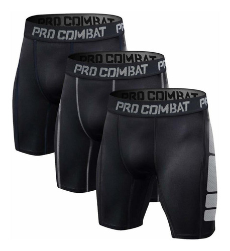 Corto Compresion Para Hombre 3 Suave Seco