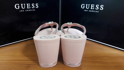 Sandalia Flip Flop Guess Mujer Cristales 100% Original Nueva