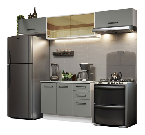 Mueble De Cocina Madesa Agata Con Tablero 280 Cm