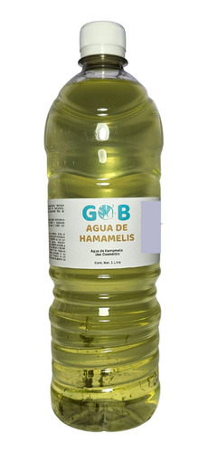 Agua De Hamamelis - Tónico Facial - Gob - 1 Litro Tipo de piel Todo tipo de piel