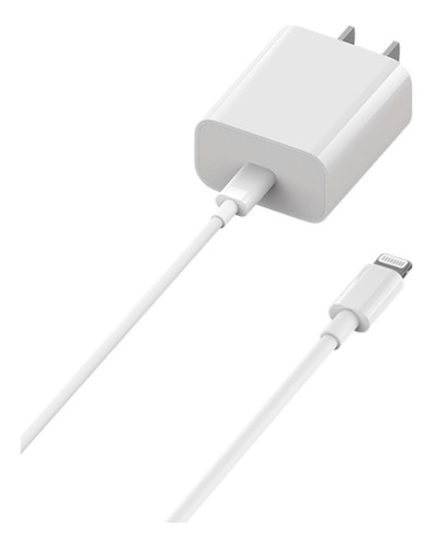 Cargador iPhone Carga Rápida 20w C/ Cable Lightning Original