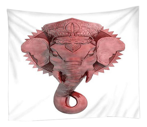 Arte De La Pared Elefante Rosa S