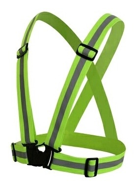 Chaleco Reflectivo Bicicleta Moto Ciclismo Transito Amarillo