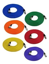Comprar Gls Audio Cables De Micrófono De 25 Pies Cables De Color Xlr Macho A Xlr Hembra Cable Mike Equilibrado De 25 Pies Paquete De 6