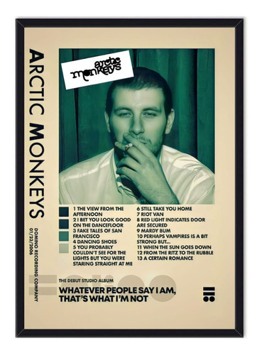 Cuadro Arctic Monkeys - Poster Enmarcado 