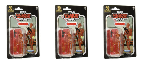 Star Wars The Vintage Collection Batlle Droid 3 Pack Figuras