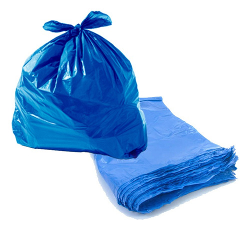 Saco De Lixo Azul 20l Pacote Com 100 Kit 10