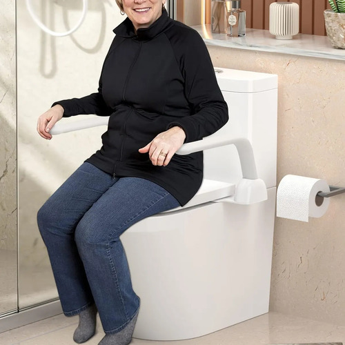 Barandal De Seguridad Para Baño Inodoro Blanco