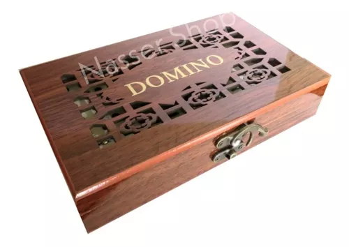 Jogo De Domino Profissional 28 Peças Caixa Luxo De Madeira