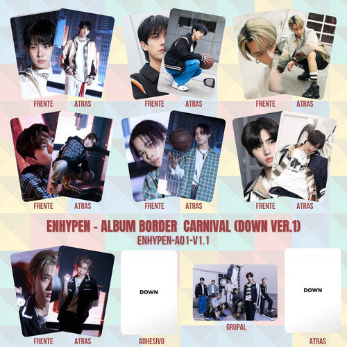 Photocards Enhypen -  Border  Carnival (down Ver.1)