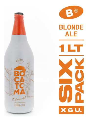 Cerveza Bocatoma Blonde Ale 1000ml (pack X 6)