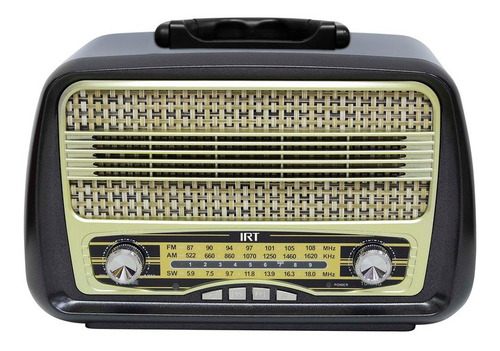 Imagen 1 de 1 de Parlante Retro Irt 04 Bluetooth Recargable Radio Aux Sd