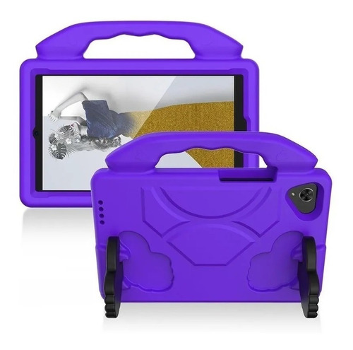 Funda Ok Goma Niños Para Galaxy Tab A7 Lite 8.7 T220 Morado