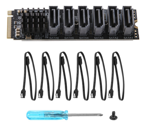 Tarjeta De Expansión Pcie A Sata 6gpbsx6 Puertos+cable Sata