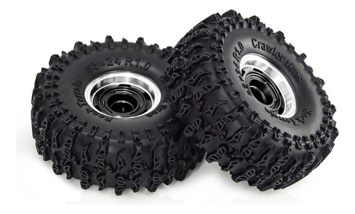 4 Ruedas Y Neumáticos Para Coche Rc De 1,0" Para Negro