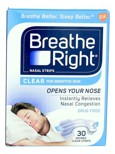 Breathe Right Dilatador Nasal Caixa Com  30 Tiras