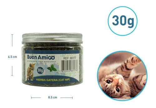 Hierba Gatera Seca Catnip 30g Hojas De Catnip - Buen Amigo 