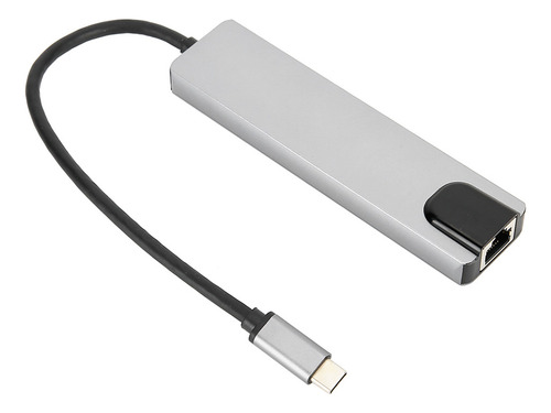 Expansor Usb Tipo C, Hub 6 En 1, Base De Expansión Multifunc