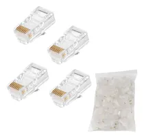 Comprar Conectores Rj45 Para Cable Utp Cat 5e - Set X 100 Unidades