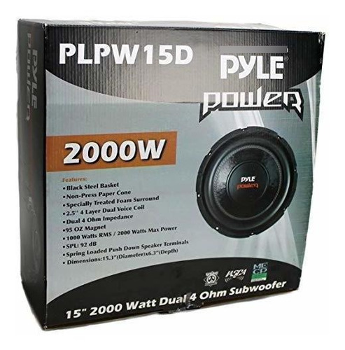 Plpwd Ohm Dvc Power Car Audio Subwoofer Sub Woofer