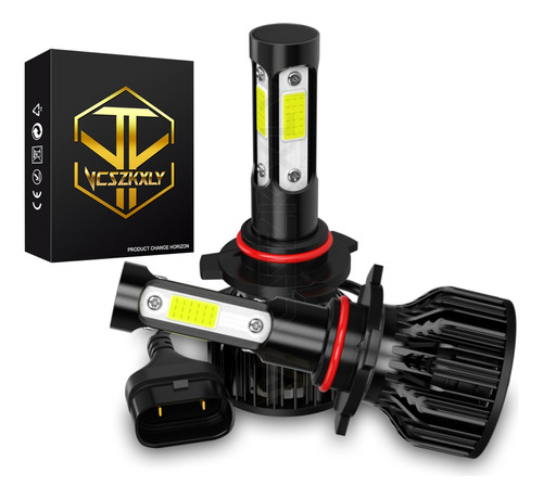 Kit De Faros Delanteros De 4 Lados H7 9005 Led Low Beam