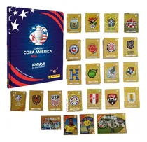 Comprar 18 Escudos Panini Copa America 2024 Sin Repetir Selecciones