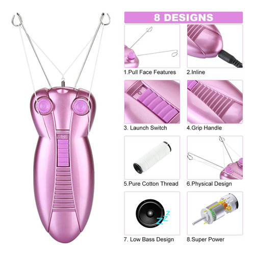 Waycom Removedor De Vello Facial Eléctrico Para Mujer, Depil