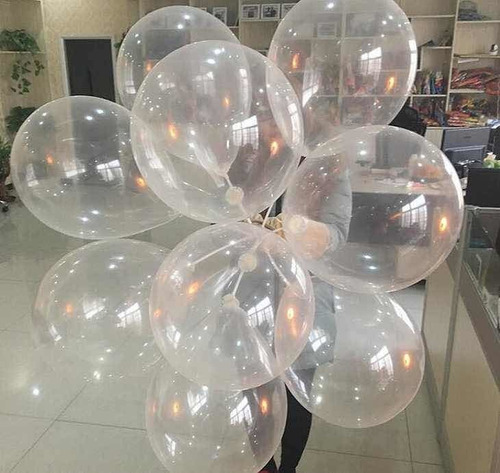 Imagen 5 de 7 de Globos Con Helio !! Trasparentes Y Con Diseños 12 Pulgadas!!