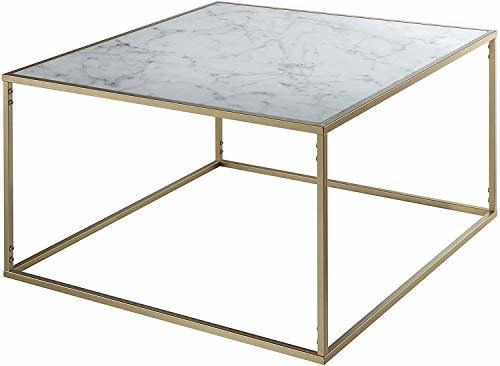 Convenience Concepts Gold Coast Faux Marble Coffee Table