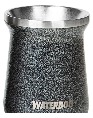 Combo Termo Acero Inox Ombu1000 + Mate Zoilo Waterdog Color Grafito