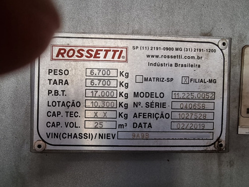 Imagem 13 de 15 de Bi-caçamba Rossetti Ano 2019 / 2019 Rossetti 25m