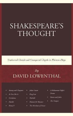 Libro Shakespeare's Thought - David Lowenthal