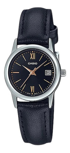 Reloj Casio Ltp-v002l Mujer Cuero Calendario 100% Original!