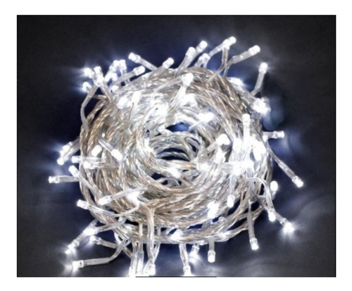 Imagen 1 de 4 de Luces A Pila Navidad Blancas Led 6m Guirnaldas + Pilas