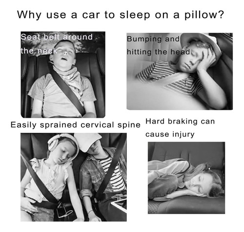 Forma De H:soporte Para La Cabeza Para Dormir En El Automóvi
