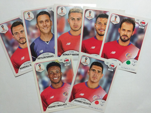 Figuritas Mundial Rusia 2018 Costa Rica