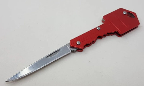 Chaveiro Canivete Em Forma De Chave Vermelho Novo  