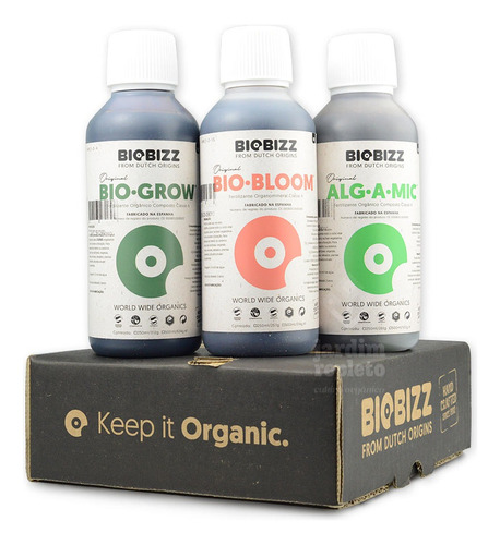 Adubo Biobizz- Trypack Basic Cultivo Indoor 100% Orgânico