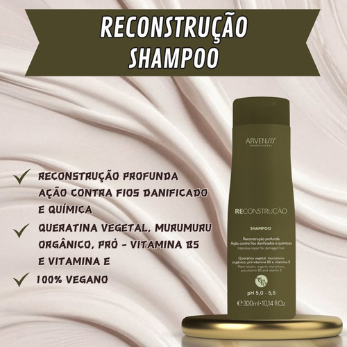 Kit Arvensis Cachos Ondulados Reconstrução Unidose 7 Itens