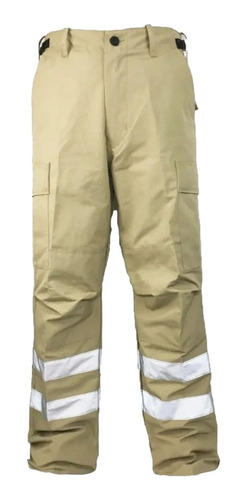 Pantalon Paramedico Con Reflejante Antirasgaduras Repelente