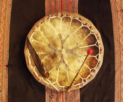 Tambor Chamanico, Temazcalero, Tambor De Poder. 40 Cm