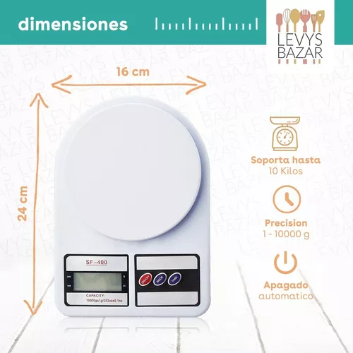 Pack Balanza Digital 1gr 10kg + Termometro Cocina Precision