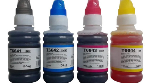 Kit 8 Tintas Para Epson T-664/672/673/674 L120 L310 100ml