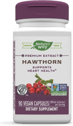 Nature's Way Extracto Premium Hawthorn Corazón Salud X 90c